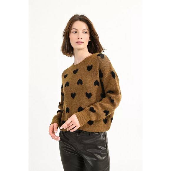 Heart Pattern Knit Sweater - Picture 6 of 6